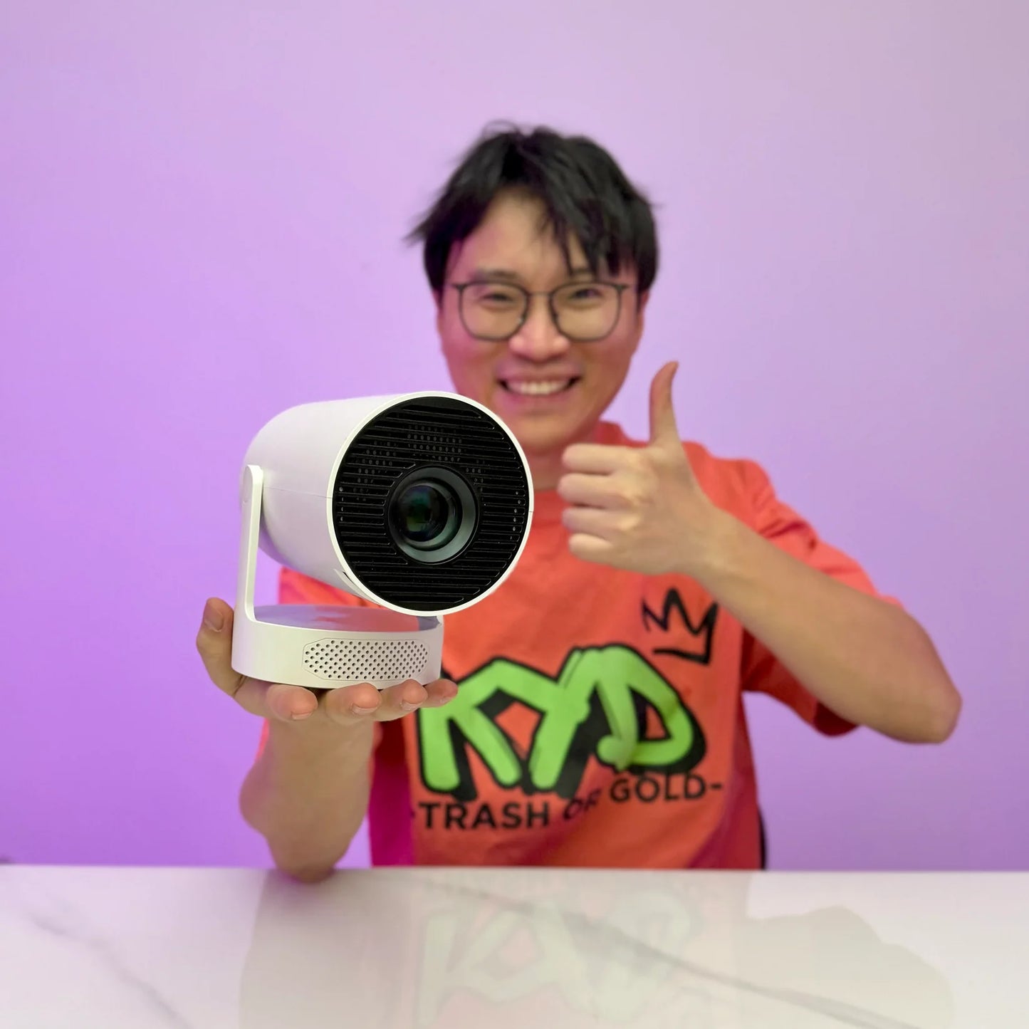 VistaCast Mini 210° Smart Projector with Extra Large-Screen Display